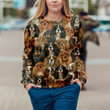 A Bunch Of Cavalier King Charles Spaniel Dogs Face Sweatshirt