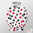 Seamless Pattern With Balls Outerwear Christmas Gift Hoodie Zip Hoodie