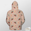 Gingerbread Man, Candy Cane And Holly Leaf Outerwear Christmas Gift Hoodie Zip Hoodie