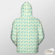 Light Yellow Background With Santa Clause, Xmas Ball And Snowflake Outerwear Christmas Gift Hoodie Zip Hoodie