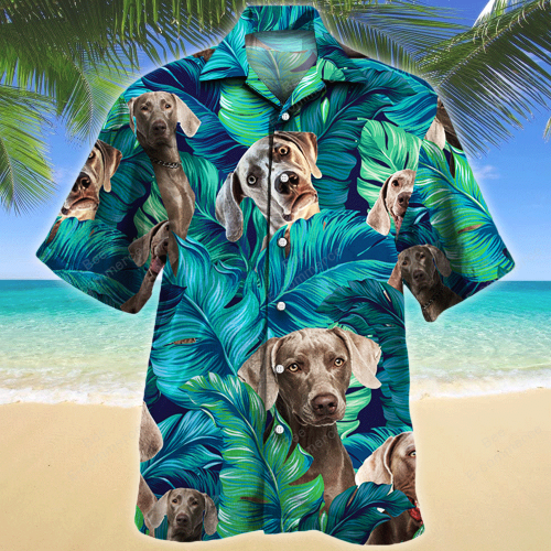 Weimaraner Dog Lovers Gift Hawaii Hawaiian Shirt