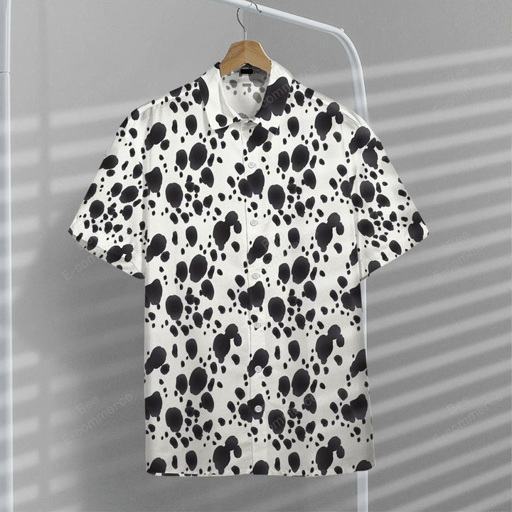 Unique Dalmatian Pattern 3D Hawaii Hawaiian Shirt