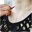 Necklace Love Shaped Titanium Steel Heartbeat Lockbone Chain | Heart Pendant Necklace