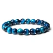 Lake Blue Tiger eyes Bracelet | lapis lazuli beads bracelet