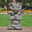 Zen Yoga Dragon Garden Statue