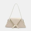 Stitching Contrast Trapezoid Shoulder Bag