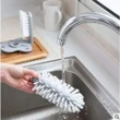 Glass Washer with Suction Base Bristle Brush | Water Bottle Cleaning Brush