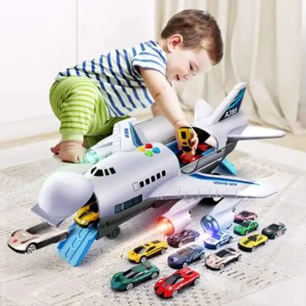Inertial Aircraft Toy sound and light track toy