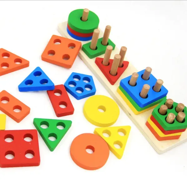 Baby Geometric Board Shape Matching Building Blocks