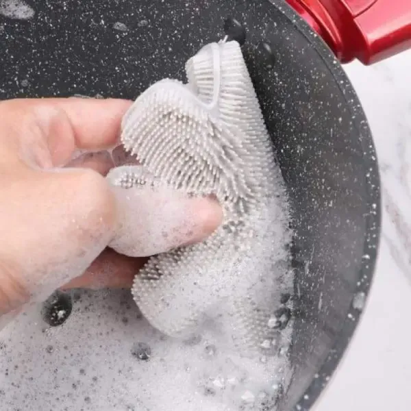 Silicone Flower Dishwashing Non-Stick Pan Cleaning Brush | Flower Shape Multipurpose Silicone Sponges