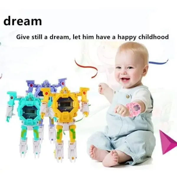 Transformed Kids Electronic Robot Watch