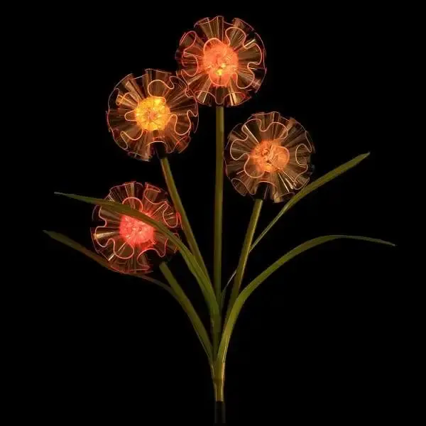 Flower Solar Garden Light | Flower stake with color-changing light