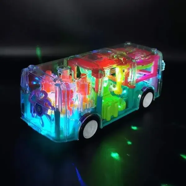 Automatic 360 Degree Rotating Transparent Gear Bus