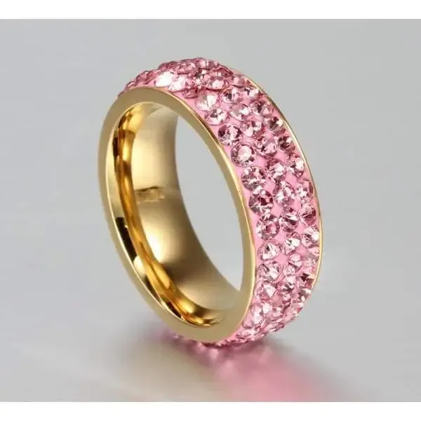 Titanium Rings For Women | Titanium Full Mud Sticky Diamond Ring