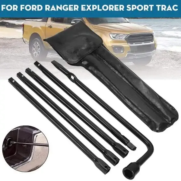 Spare Tire Jack Tool Kit Lug Wrench Extension