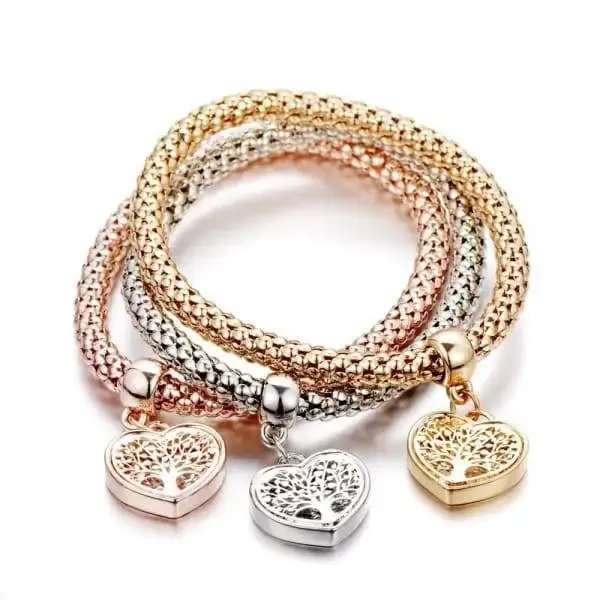 Tree Of Life Heart Edition Charm Bracelets For Women | Crystal Bracelets