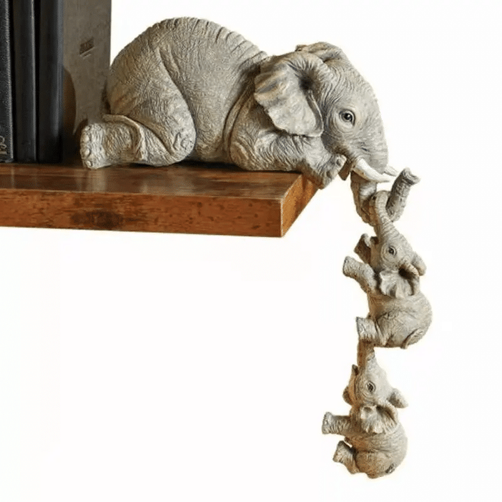 Three-Piece Elephant Home Decor
