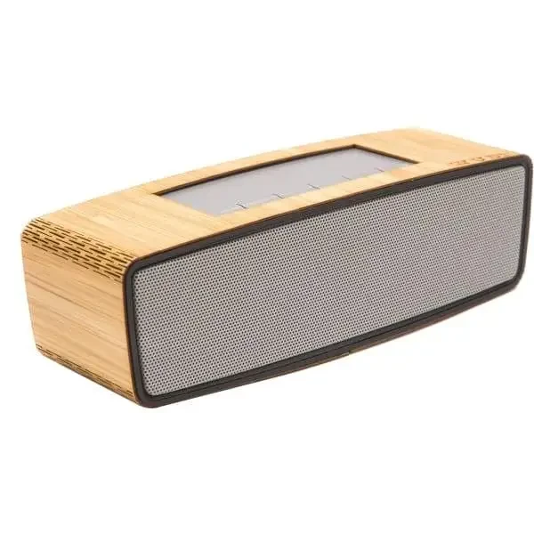 Handcrafted Portable Wooden Bluetooth Speaker with Built In Microphone
