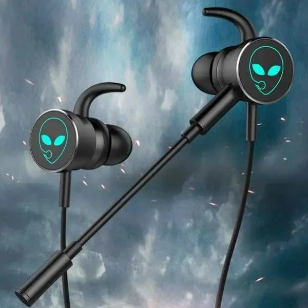 In-ear Earphone RGB Flash Light Wired Dual Microphone Mobile Gaming Headset