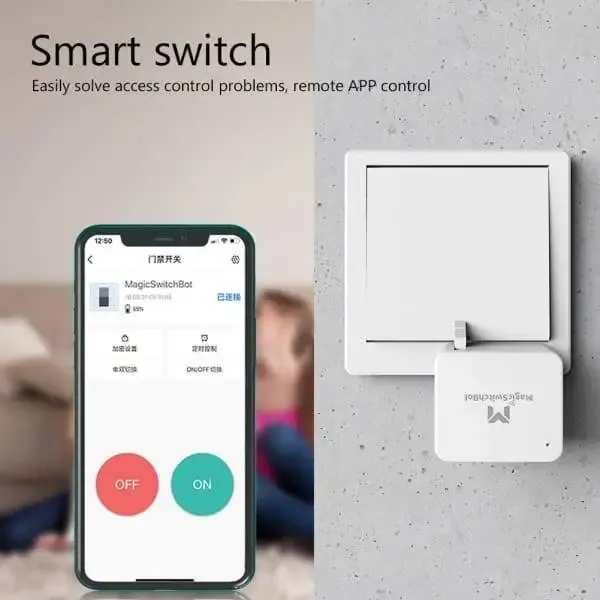 Wireless Bluetooth Smart Switch Button for Garage Wall Lights