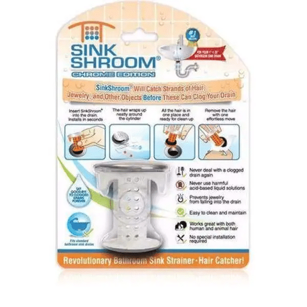 Sink Shroom Bathroom Sink Drain Protector Hair Catcher | Strainer