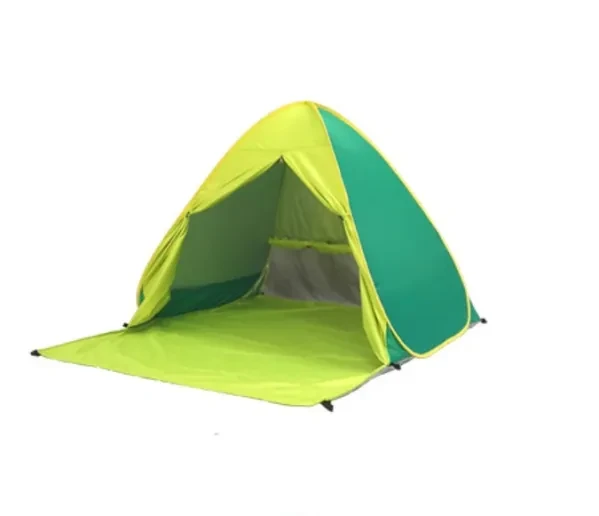 Camping Sunscreen Foldable Family Tent With Curtain