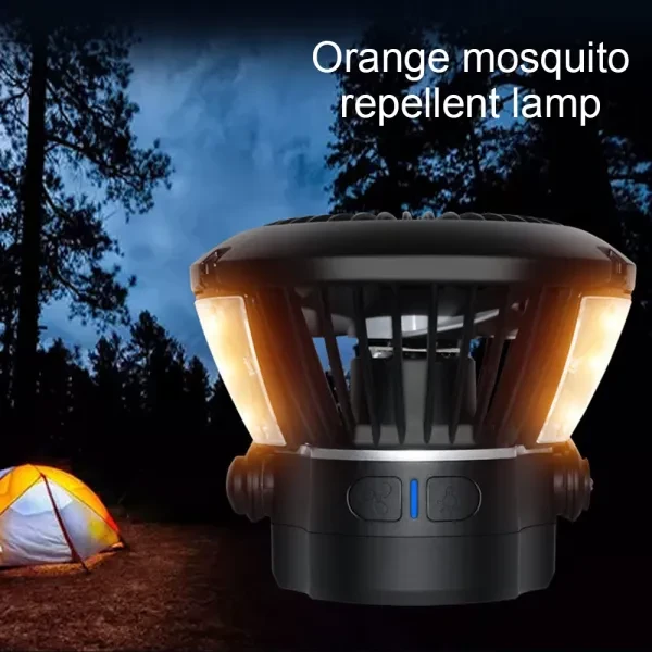 USB Rechargeable LED Light Solar Camping Tent Fan