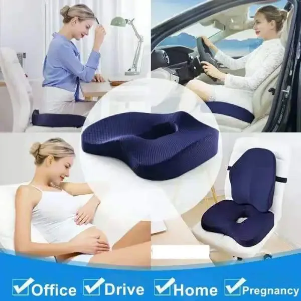 Car Seat Office Breathable Memory Cotton Cushion