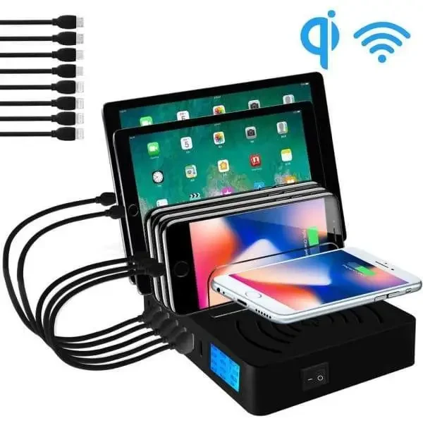 Multi Device USB Qi Fast Charger