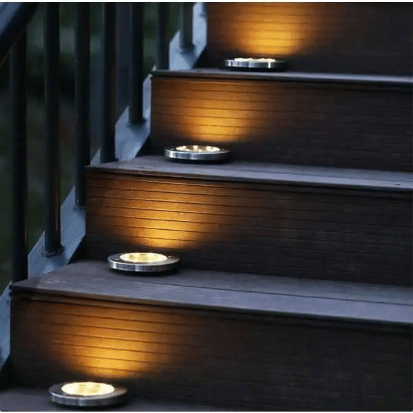 LED Solar Powered In-Ground Lights | Solar Pathway Lights