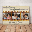 Gearhomies Personalized 3 Photos Canvas Granddaughter And Grandchild - Mother's Day Gift