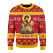 Merry Christmas Gearhomies Unisex Christmas Sweater Saint Mark The Evangelist 3D Apparel