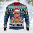 Merry Christmas Gearhomies Unisex Ugly Christmas Sweater Pretty Fly For A White Guy Meme 3D Apparel