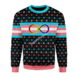 Merry Christmas Gearhomies Unisex Christmas Sweater Transgender Autistic Flag 3D Apparel