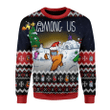 Merry Christmas Gearhomies Unisex Christmas Sweater Among Us 3D Apparel