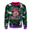 Merry Christmas Gearhomies Unisex Christmas Sweater Jingle Balls 3D Apparel