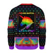 Merry Christmas Gearhomies Unisex Christmas Sweater Feeling Magical But Also Stabby 3D Apparel