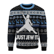 Merry Christmas Gearhomies Unisex Christmas Sweater Just Jew It 3D Apparel