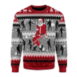 Merry Christmas Gearhomies Unisex Christmas Sweater Dancing Michael Jackson Poses 3D Apparel