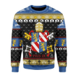 Merry Christmas Gearhomies Unisex Christmas Sweater Pope Pius IX Coat Of Arms 3D Apparel
