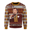 Merry Christmas Gearhomies Unisex Christmas Sweater Hey ... Merry Christmas Custom Name 3D Apparel