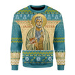 Merry Christmas Gearhomies Unisex Christmas Sweater Saint Peter 3D Apparel