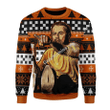 Merry Christmas Gearhomies Unisex Christmas Sweater Leo Pointing Meme 3D Apparel
