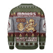 Merry Christmas Gearhomies Unisex Christmas Sweater Mando's Bountry Hunting 3D Apparel