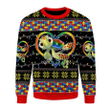Merry Christmas Gearhomies Unisex Christmas Sweater Autism Be You The World Will Aujust 3D Apparel