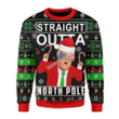 Merry Christmas Gearhomies Unisex Christmas Sweater Straight Outta North Pole
