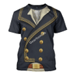 Gearhomies Unisex T-Shirt Marquis de Lafayette 3D Apparel