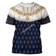 Gearhomies Unisex T-Shirt Louis XIV of France 3D Apparel