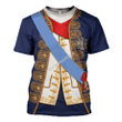 Gearhomies Unisex T-Shirt Louis XV of France  3D Apparel
