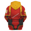 GearHomies Unisex Zip Hoodie Blood Angels Captain 3D Costumes